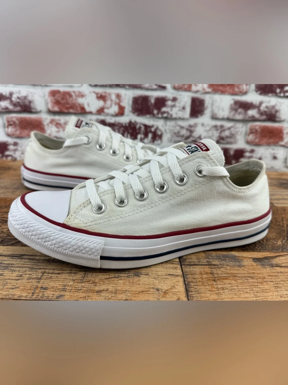 Converse CTAS Ox Optical White, Unisex Men's 6 Women's 8, Low Top Sneakers - Picture 10 of 11